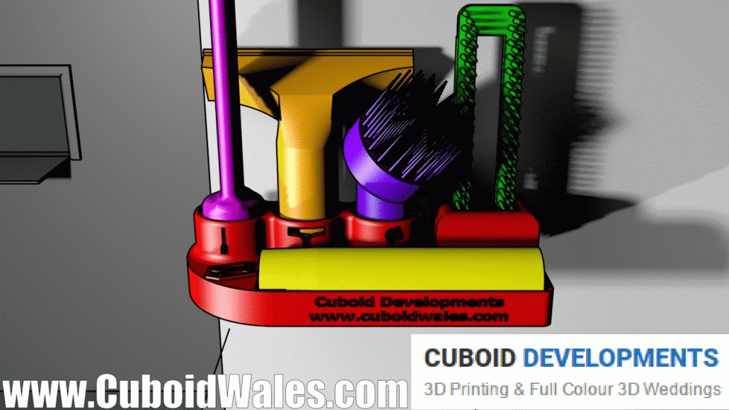 Wall Mounted Tool Organiser Bracket Rack for Henry Hoover (and other Numatic) Cleaner Tools 2