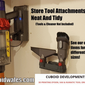(for Dyson V15 Hoover) 2 Tool, Wall Mounted Organiser Bracket Rack for Cleaner Tool Attachments