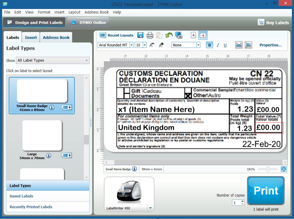 dymo label software 8.7.4