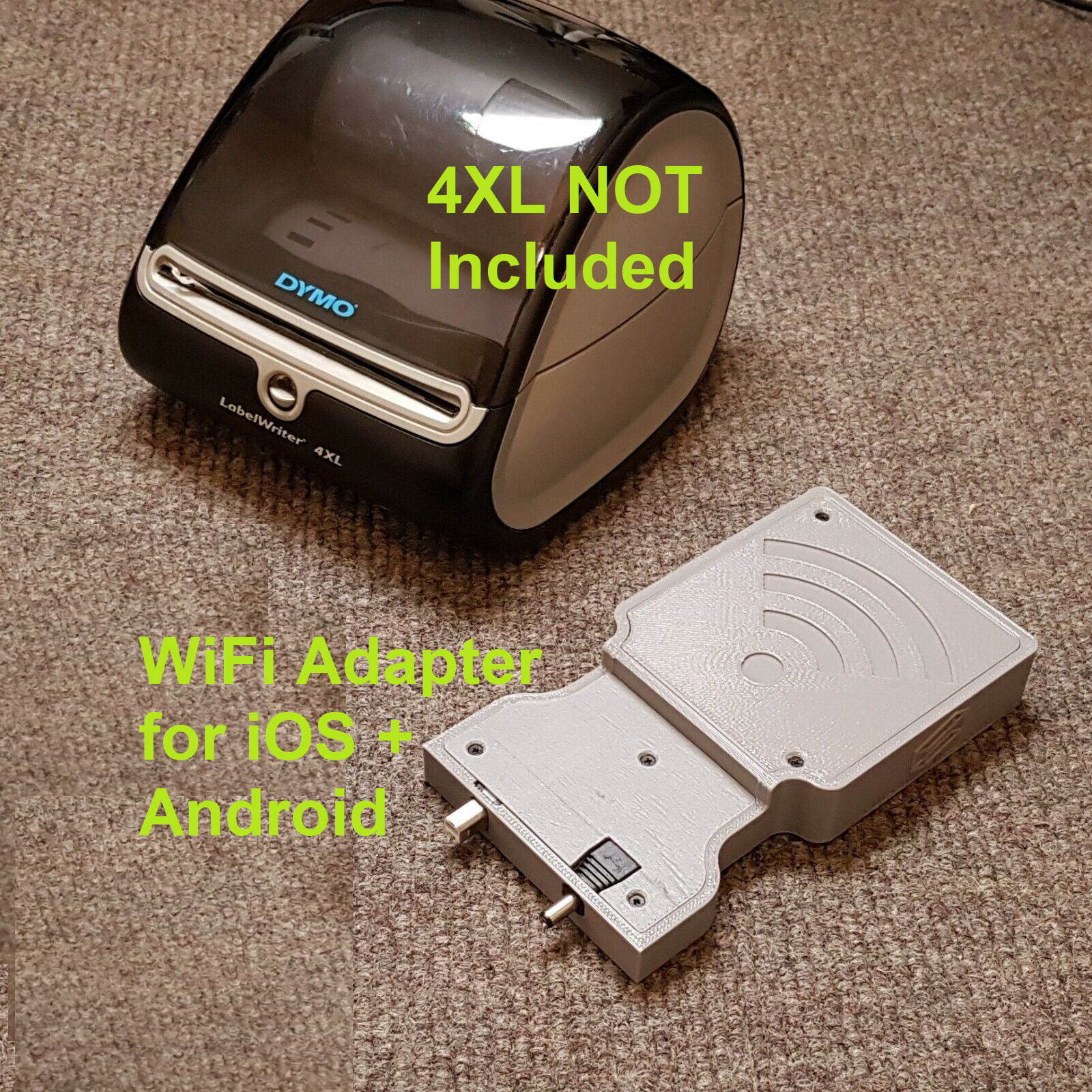 Android  iOS Wireless WiFi Adapter Kit for Dymo LabelWriter 4XL Cuboid  Developments